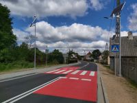 08Wyremontowana droga powiatowa w miejscowowci Lutowo