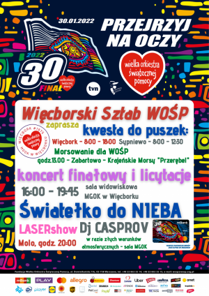 Plakat WOŚP Więcbork