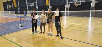 Powiatowa Licealiada w badmintonie dziewcząt.