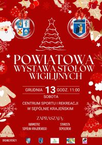 Plakat stoły wigilijne