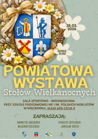 Plakat stoły wielkanocne