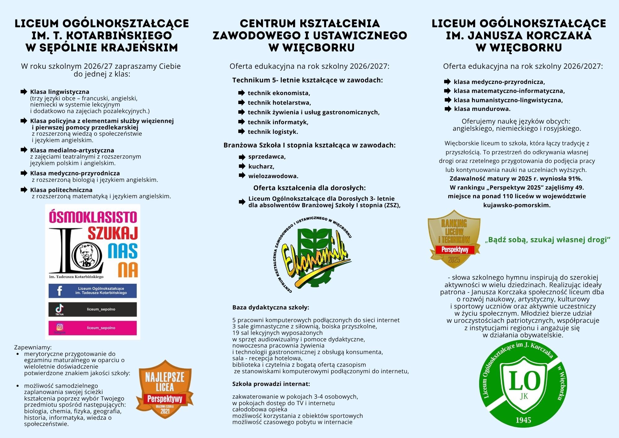 Poradnik z ofertą edukacyjną na rok szkolny 2026/2027