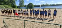 Powiatowe Igrzyska Młodzieży Szkolnej w plażową piłkę nożną chłopców.