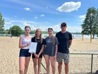 Powiatowe Igrzyska Młodzieży Szkolnej w plażową piłkę siatkową.