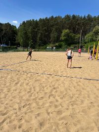 Powiatowe Igrzyska Młodzieży Szkolnej w plażową piłkę siatkową.