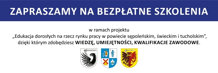 Edukacja dorosłych na rzecz rynku pracy w powiecie sępoleńskim, świeckim i tucholskim