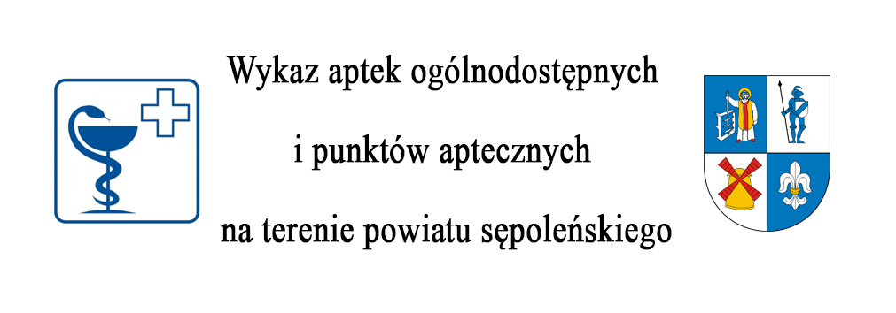 Wykaz aptek i punktów aptecznych na terenie powiatu sępoleńskiego