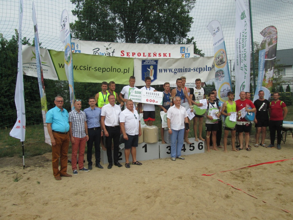 VI Turniej o Puchar Starosty Sępoleńskiego w Siatkówkę Plażową Mężczyzn