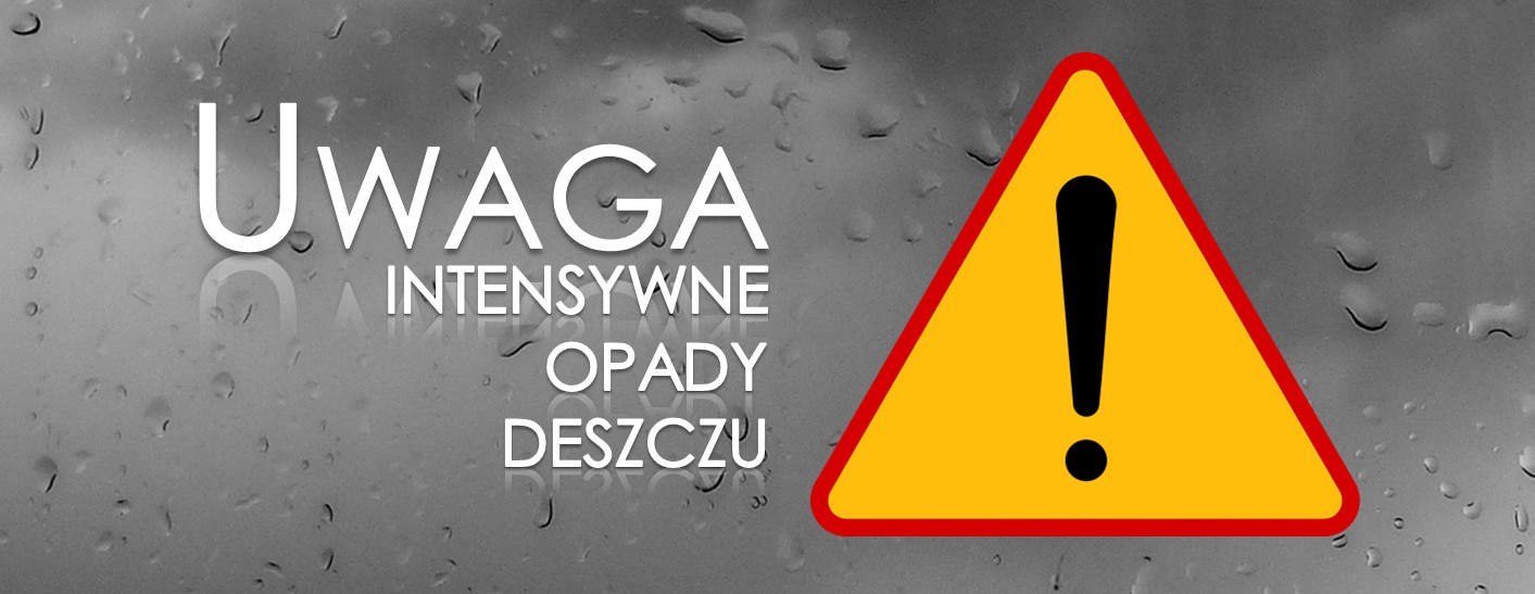 Uwaga! Intensywne opady deszczu!