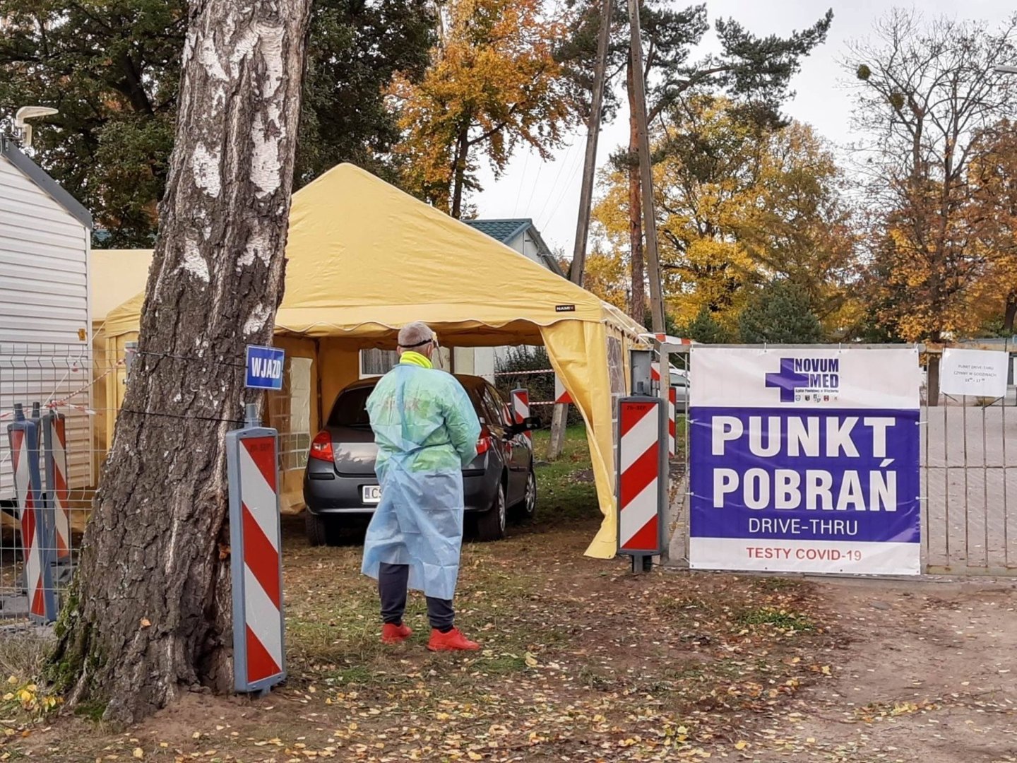 MOBILNY PUNKT POBRAŃ DRIVE-THRU W SZPITALU W WIĘCBORKU