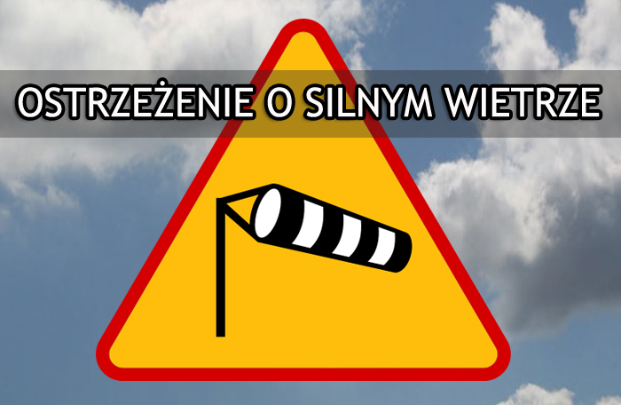 Uwaga! Silny wiatr! Stopień zagrożenia 2