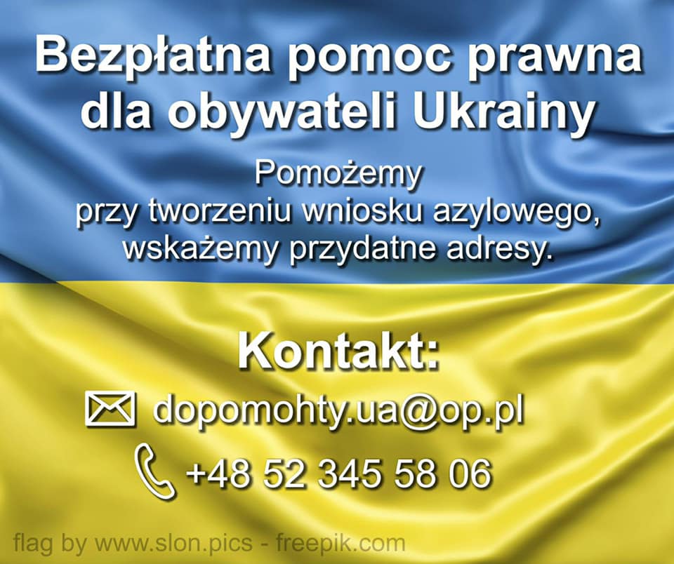 Darmowa pomoc prawna dla obywateli Ukrainy