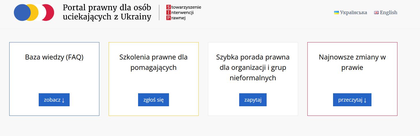 Bezpłatne szkolenia i porady prawne dla pomagających osobom uciekającym z Ukrainy