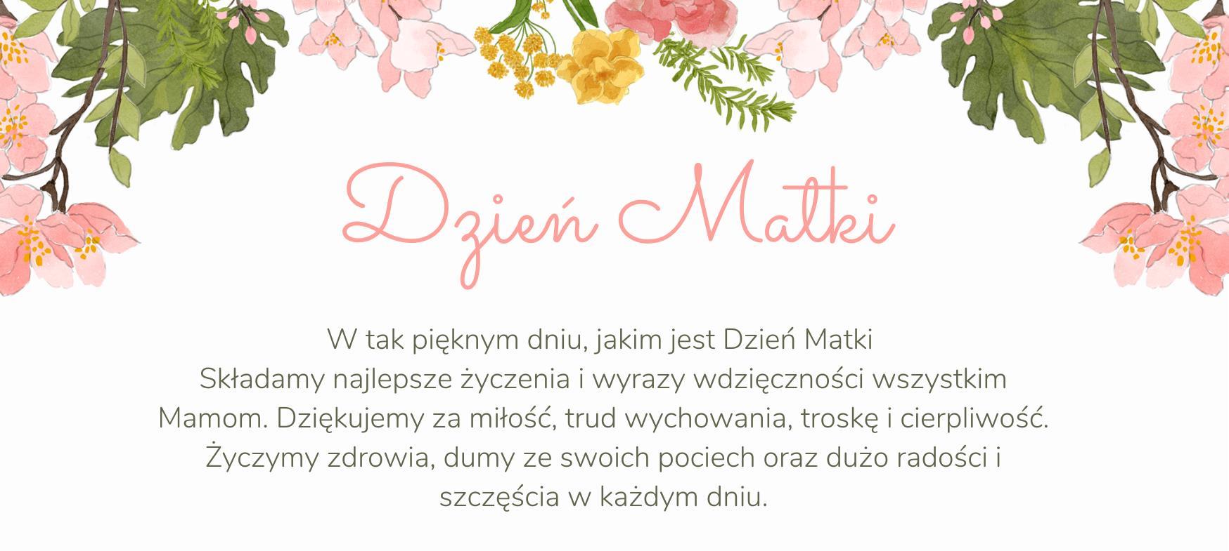 Życzenia z okazji Dnia Matki