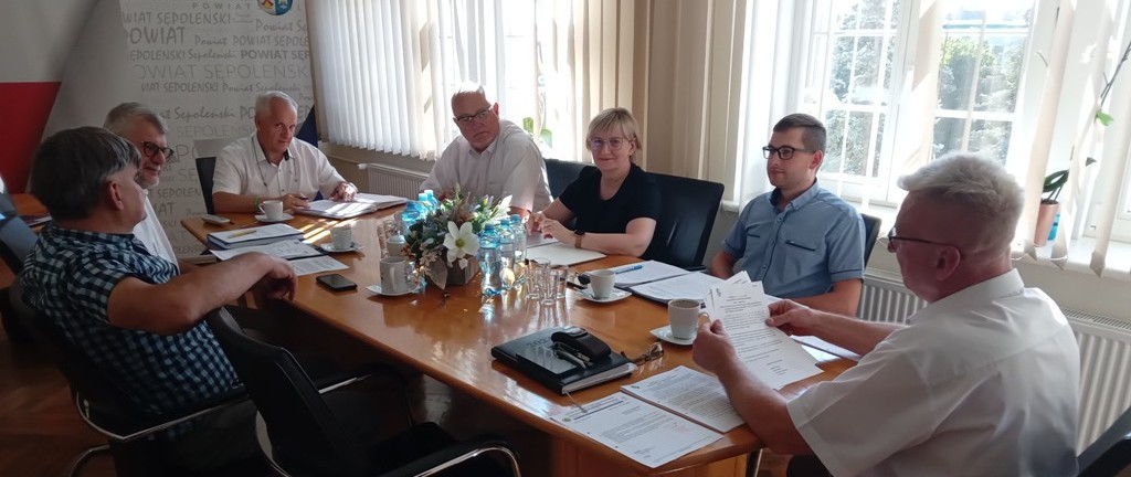 Posiedzenie Zarządu Powiatu w Sępólnie Krajeńskim