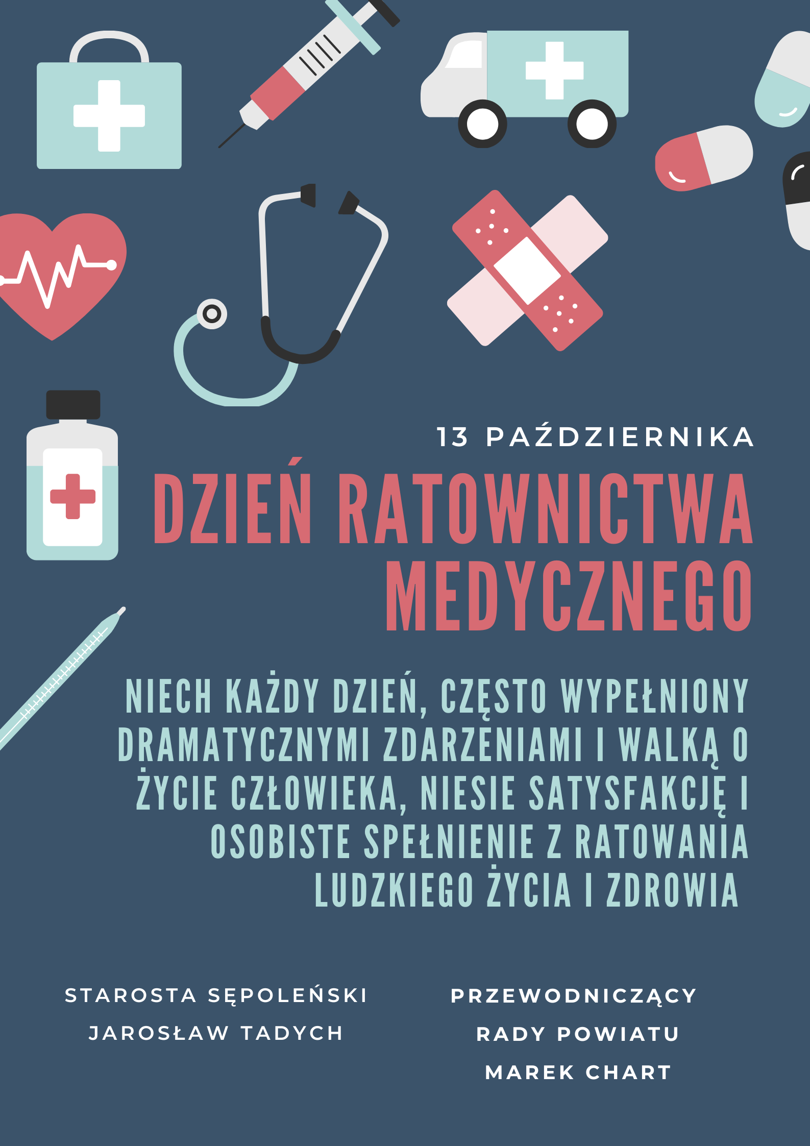 Życzenia z okazji Dnia Ratownika Medycznego