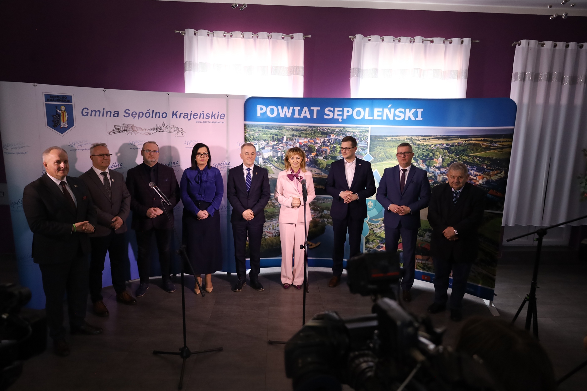 Konferencja pn. "Plan realizacji zadań na drogach krajowych na terenie powiatu sępoleńskiego w nadchodzących latach"