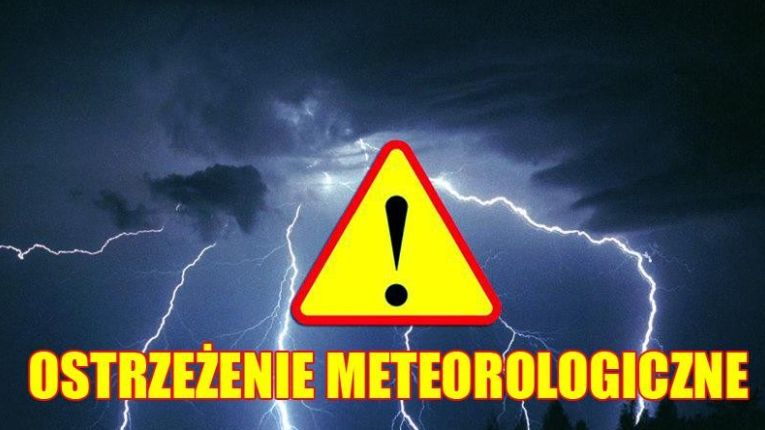 Uwaga! Burze! Ostrzeżenie 1 stopnia!