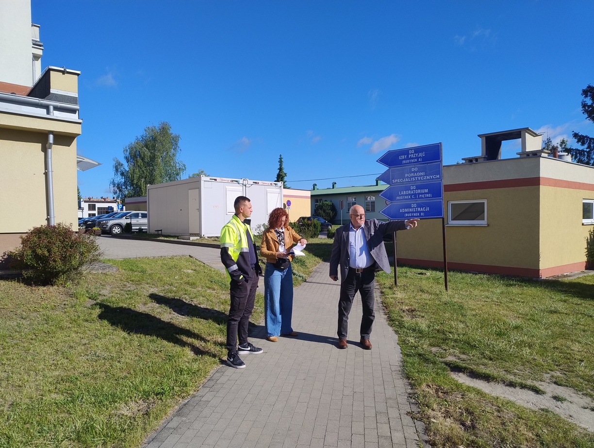 Przekazanie placu budowy - Rozbudowa Szpitala Powiatowego w Więcborku