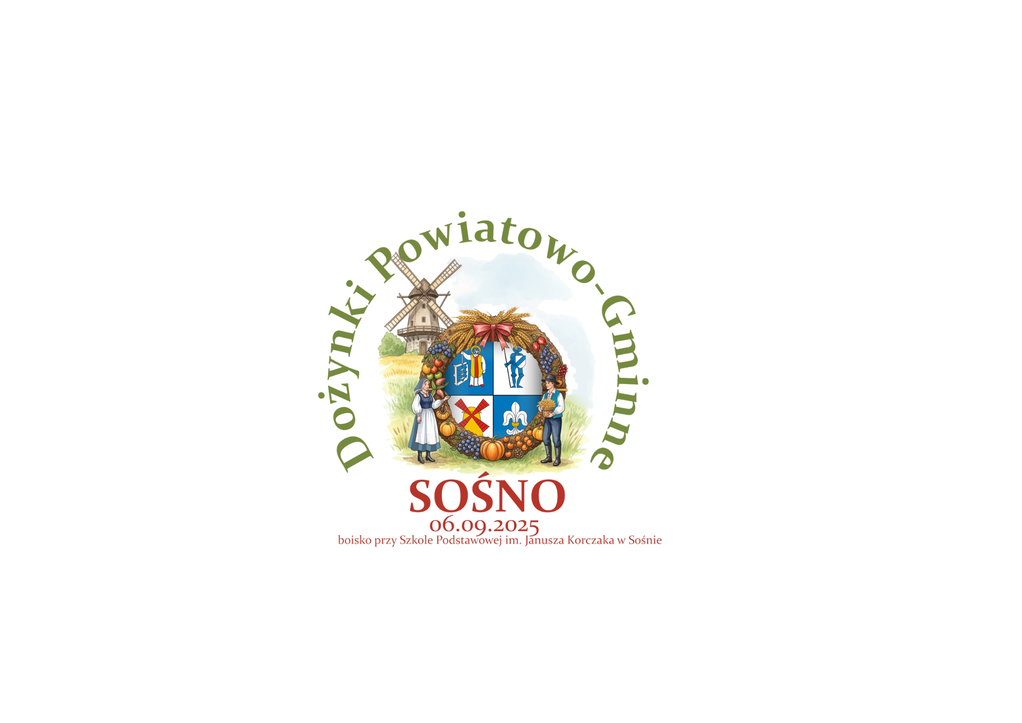 Zapraszamy na Dożynki Powiatowo-Gminne w Sośnie!  