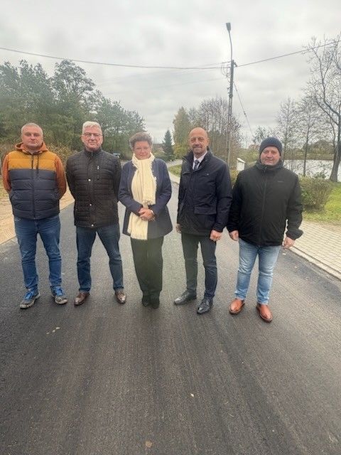 Odbiór drogi w Zakrzewku