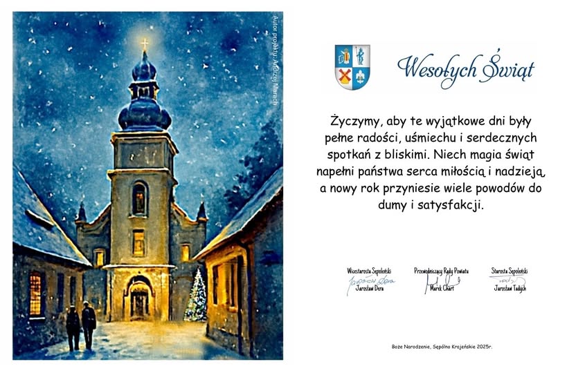 Życzenia Świąteczne od Władz Powiatu