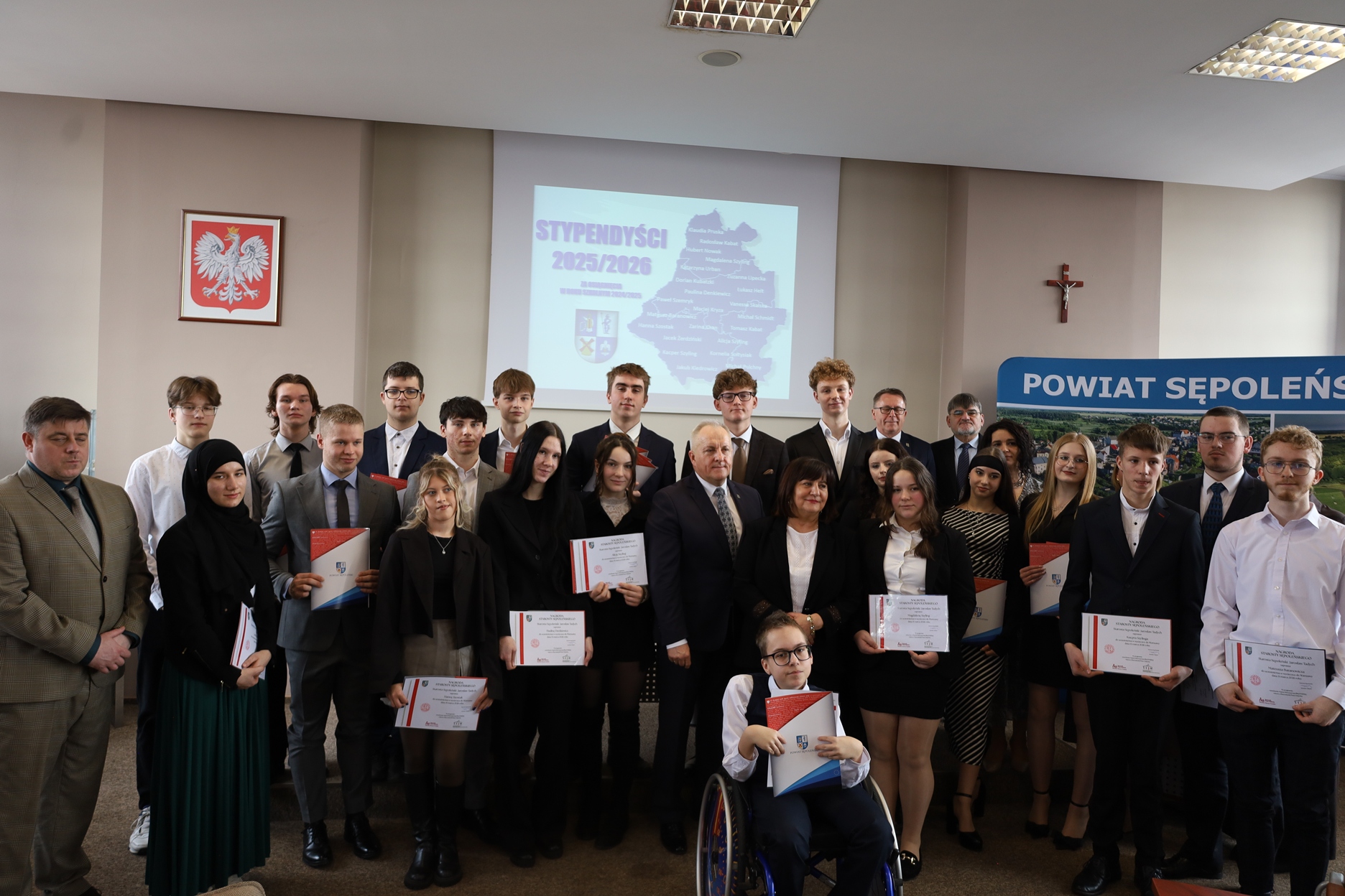 Stypendyści Szkół Ponadpodstawowych w Powiecie Sępoleńskim